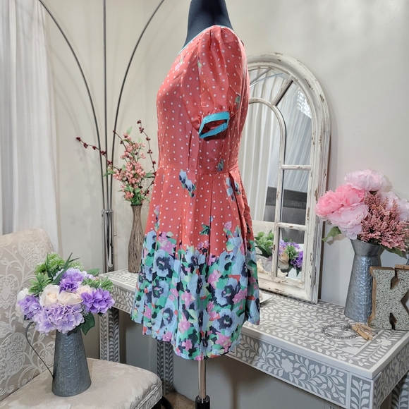 💋2 for $49 • GUD VINTAGE PUFF SLEEVES FIT AND FLARE DRESS - Picture 2 of 6